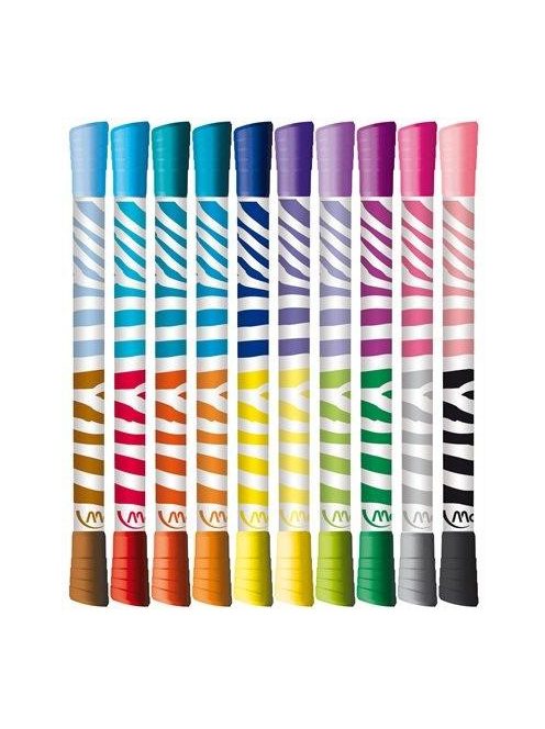 Filctoll készlet, kimosható, MAPED "Color'Peps Duo", 20 különböző szín (IMA847010)