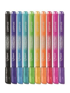   Filctoll készlet, 2,8 mm, csillámos, MAPED "Color'Peps Glitter", 10 különböző szín (IMA847110)