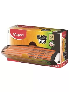   Grafitceruza display, HB, háromszögletű, MAPED "Black Peps" (IMA850040)