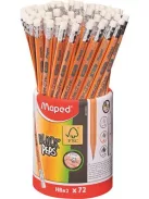 Grafitceruza radírral, ceruzatartó, HB, háromszögletű, MAPED "Black'Peps" (IMA851759)