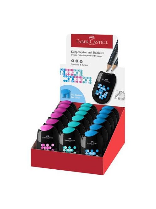 Grafitceruza radírral, HB, háromszögletű, MAPED "Black'Peps Glitter Deco", vegyes pasztell színek (IMA851804)