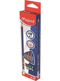   Grafitceruza radírral, HB, háromszögletű, MAPED "Black'Peps Navy" (IMA851821)