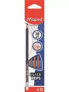 Grafitceruza radírral, 2B, háromszögletű, MAPED "Black'Peps Navy" (IMA851822)
