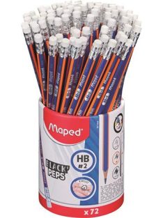  Grafitceruza radírral ceruzatartó, HB, háromszögletű, MAPED "Black'Peps Navy" (IMA851859)