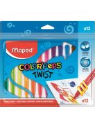 Zsírkréta, kitekerhető, MAPED "Color'Peps", 12 különböző szín (IMA860612)