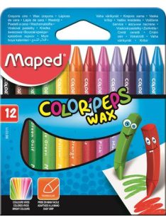   Zsírkréta, MAPED "Color'Peps Wax", 12 különböző szín (IMA861011)