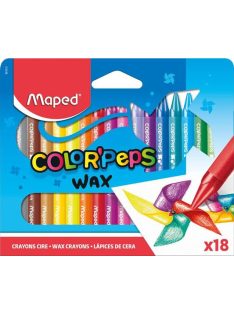   Zsírkréta, MAPED "Color'Peps Wax", 18 különböző szín (IMA861012)