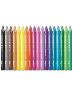   Zsírkréta, MAPED "Color'Peps Wax", 18 különböző szín (IMA861012)