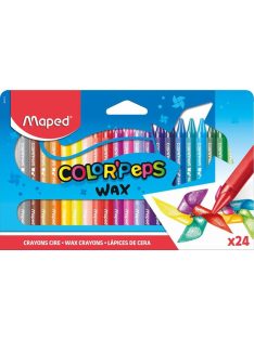   Zsírkréta, MAPED "Color'Peps Wax", 24 különböző szín (IMA861013)