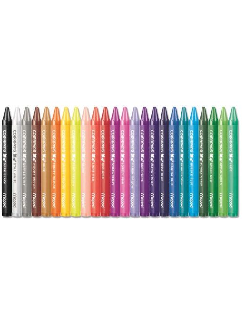 Zsírkréta, MAPED "Color'Peps Wax", 24 különböző szín (IMA861013)
