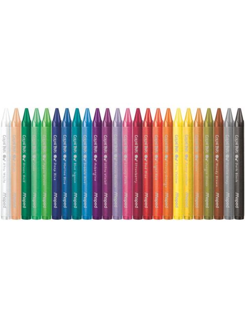 Zsírkréta, MAPED "Color'Peps Wax", 24 különböző szín (IMA861013)