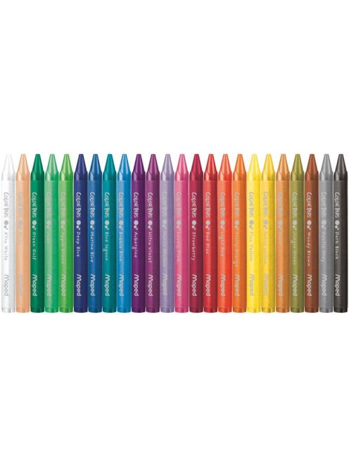 Zsírkréta, MAPED "Color'Peps Wax", 24 különböző szín (IMA861013)