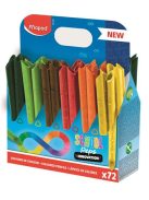 Színes ceruza készlet, háromszögletű, MAPED "Color'Peps INFINITY", 24 különböző szín (IMA861601)