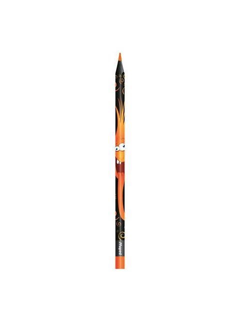 Színes ceruza készlet, háromszögletű, MAPED "Color'Peps Monster", 12 különböző szín (IMA862612)