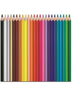   Színes ceruza készlet, háromszögletű, MAPED "Color'Peps Strong", 24 különböző szín (IMA862724)