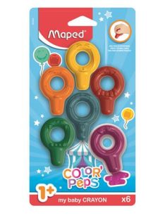  Zsírkréta, MAPED "Color'Peps Baby", 6 különböző szín (IMA863806)