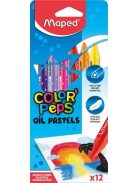Olajpasztell kréta, MAPED "Color'Peps", 12 különböző szín (IMA864010)