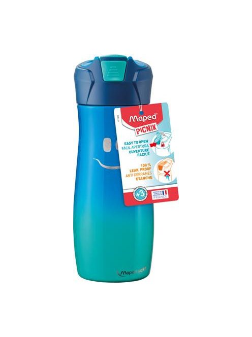 Kulacs, 580 ml, rozsdamentes acél, MAPED PICNIK  "Concept Kids", kék (IMA871303)