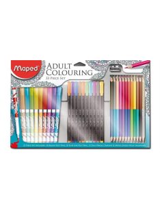 Felnőtt színezőkészlet, MAPED, 33 darabos (IMA897417)