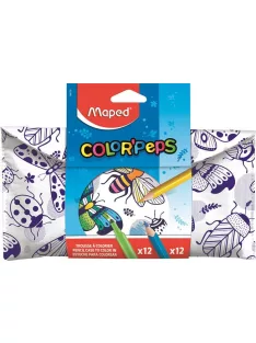   Tolltartó, textil, színezhető, tépőzáras, MAPED "Color'Peps", színezőtermékekkel (IMA984729)