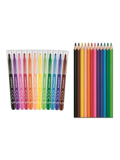   Tolltartó, textil, színezhető, tépőzáras, MAPED "Color'Peps", színezőtermékekkel (IMA984729)