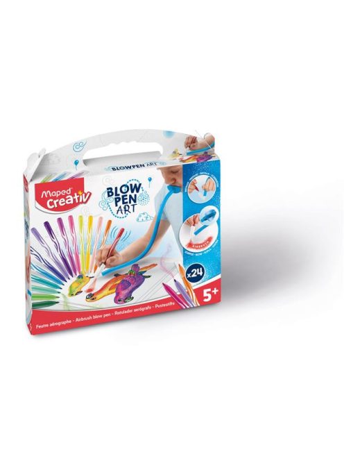 Fújós filctoll készlet, MAPED CREATIV, "Blow pen Basic" (IMAC846712)