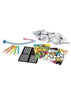   Fújós filctoll készlet, MAPED CREATIV, "Blow pen Art", csíkozás (IMAC846715)