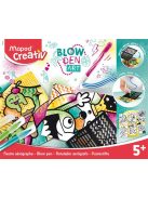 Fújós filctoll készlet, MAPED CREATIV, "Blow pen Art", csíkozás (IMAC846715)