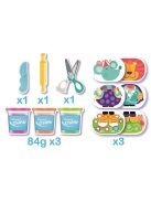 Kreatív készségfejlesztő készlet, MAPED CREATIV, "Early age", varázslatos gyurmavilág (IMAC907007)