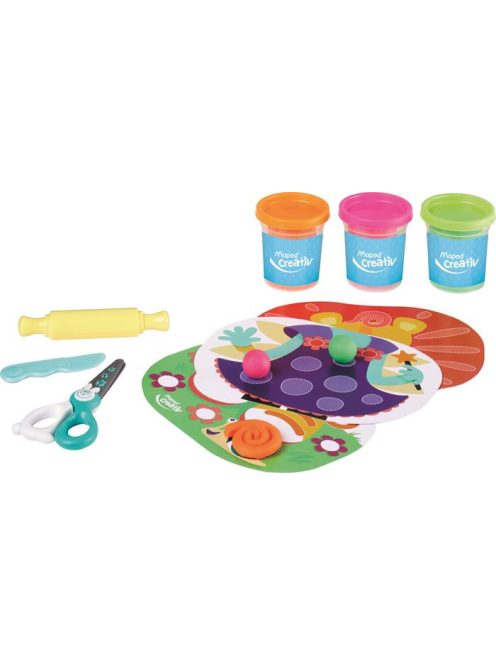 Kreatív készségfejlesztő készlet, MAPED CREATIV, "Early age", varázslatos gyurmavilág (IMAC907007)