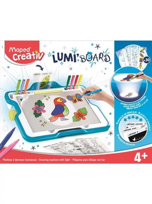Kreatív készségfejlesztő rajzkészlet, MAPED CREATIV "Lumi Board" (IMAC907021)