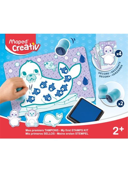 Kreatív készségfejlesztő készlet, MAPED CREATIV, "Early age", nyomdavilág (IMAC907042)