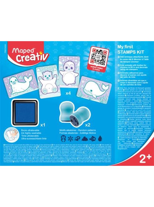 Kreatív készségfejlesztő készlet, MAPED CREATIV, "Early age", nyomdavilág (IMAC907042)