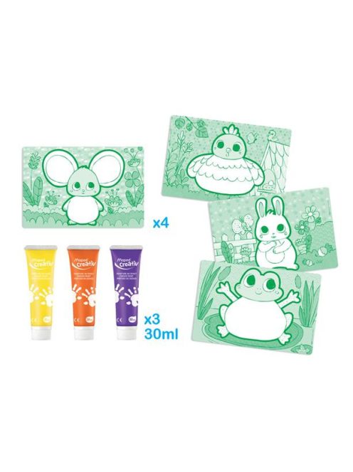 Kreatív készségfejlesztő készlet, MAPED CREATIV, "Early age", ujjfesték (IMAC907043)