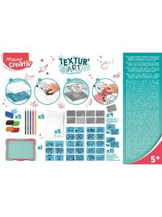   Rajztábla, textúrák, MAPED CREATIV, "Textur'Art", divat (IMAC907046)