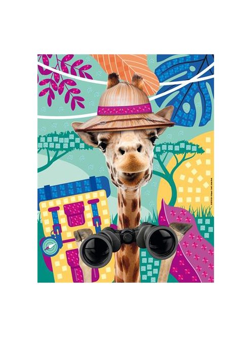 Mozaikos képkészítő készlet, MAPED CREATIV, "Adveture Animals", kalandos állatok (IMAC907051)