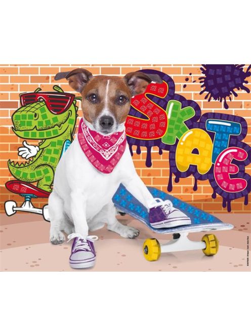 Mozaikos képkészítő készlet, MAPED CREATIV, "Cool Animals", menő állatok (IMAC907052)