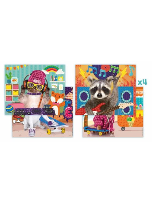 Mozaikos képkészítő készlet, MAPED CREATIV, "Cool Animals", menő állatok (IMAC907052)