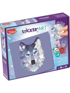   Kreatív matricás készlet, MAPED CREATIV "Sticker' Art", állatok (IMAC907055)