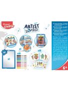 Kreatív készségfejlesztő tábla, átlátszó, törölhető, MAPED CREATIV, "Artist Board", kalandos világ (IMAC907101)