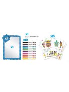 Kreatív készségfejlesztő tábla, átlátszó, törölhető, MAPED CREATIV, "Artist Board", kalandos világ (IMAC907101)