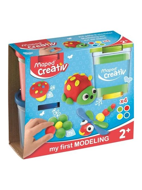 Gyurma készlet, 4×120 g, MAPED CREATIV, vegyes színek (IMAC907200)
