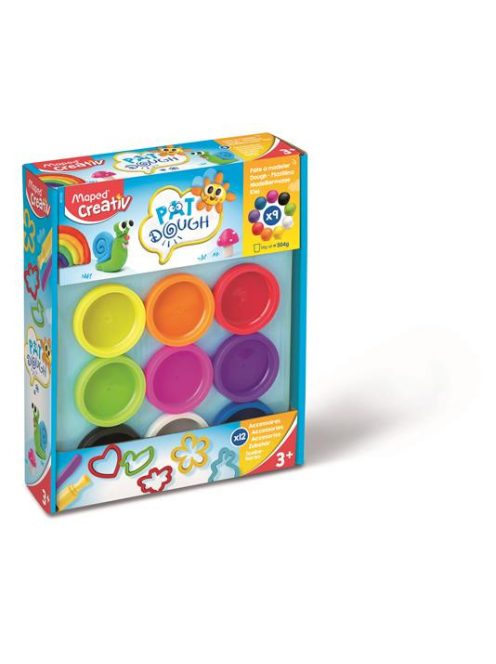 Gyurma és formázó készlet, 21 darabos, MAPED CREATIV, "Pat Dough" (IMAC907202)