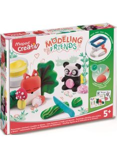   Modellező gyurma készlet, levegőre száradó, MAPED CREATIV, "Modeling Friends Cute", cukiság (IMAC907204)