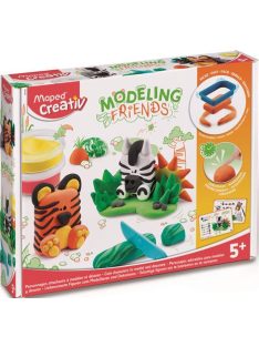   Modellező gyurma készlet, levegőre száradó, MAPED CREATIV, "Modeling Friends Wild", vadvilág (IMAC907205)