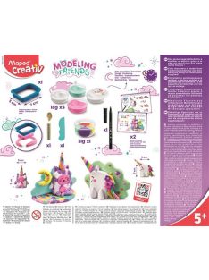   Modellező gyurma készlet, levegőre száradó, MAPED CREATIV, "Modeling Friends Magical", mágikus (IMAC907206)