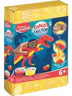   Dínó készítő modellező gyurma készlet, MAPED CREATIV "Dinos factory", T-Rex (IMAC907210)