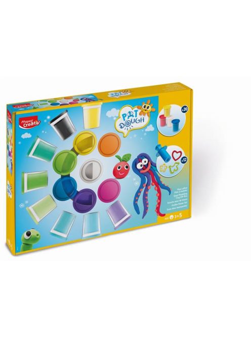 Gyurma és formázó készlet, 32 darabos, MAPED CREATIV "Pat Dough" (IMAC907217)