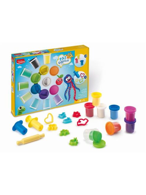 Gyurma és formázó készlet, 32 darabos, MAPED CREATIV "Pat Dough" (IMAC907217)