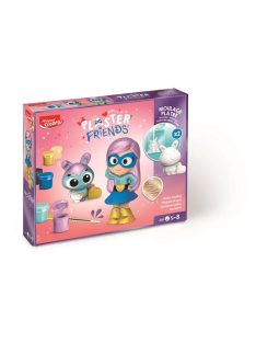   Gipszkiöntő készlet formákkal és festékkel, MAPED CREATIV "Plaster Friends Girly" (IMAC907219)
